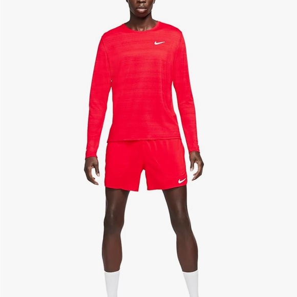 NWT Men's Nike Running lined 5" inseam sz L University Red - Picture 6 of 6